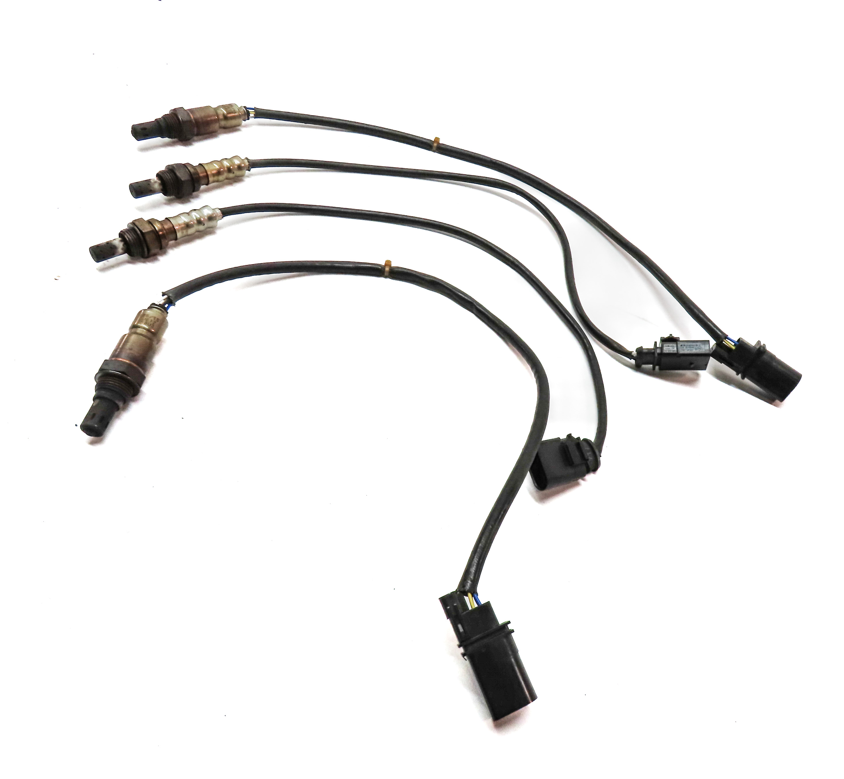 2016 AUDI Q5 (B8 8R) 3.0L (CTUC) ENGINE OXYGEN O2 LAMBDA PROBE WIRE SENSOR SET/4 — exact item pictured